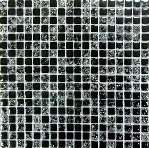Мозаика Bonaparte Strike Black 30x30 глянцевая