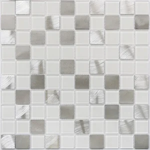 Мозаика Bonaparte Titan Silver 31,8x31,8 глянцевая