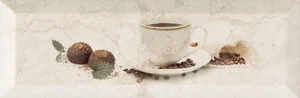 Декоративный элемент Monopole Bonjour Decor Cafe Marfil 10x30 глянцевый