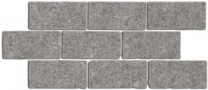 Kerama Marazzi Бордюр Роверелла пепельный мозаичный BR025T 14,7x34,5 матовый