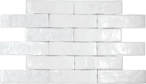 Плитка Pamesa Brickwall Blanco 7x28 сатинированная