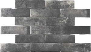 Плитка Pamesa Brickwall Grafito 7x28 сатинированная
