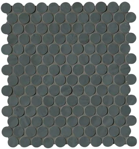 Мозаика Fap Brooklyn Carbon Round Mosaico 29,5x32,5 глянцевая