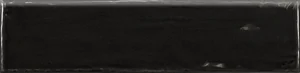 Бордюр Equipe Bullnose Cottage Black 7,5x15 глянцевый