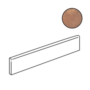 Бордюр Caesar Alchemy Copper Battiscopa 7,2x80 матовый