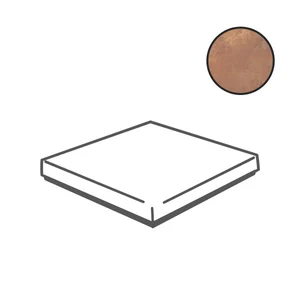 Ступень Caesar Alchemy Copper Scalino Angolare 33x80 матовая
