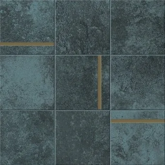 Декоративный элемент Caesar Alchemy Navy Comp N Brass AFWZ 30x30 матовый