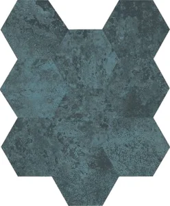 Декоративный элемент Caesar Alchemy Navy Hexa AFXD 28x34 матовый
