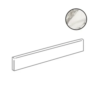 Бордюр Caesar Anima Ever Luxury Arabesque Battiscopa Nat AFKO 7,2x80 матовый