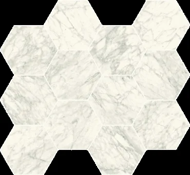 Декоративный элемент Caesar Anima Ever Supreme White Esagono AFFH 28,5x33 полированный
