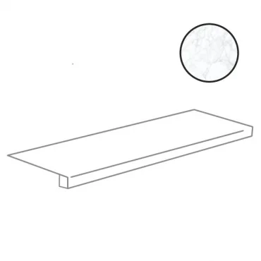 Ступень Caesar Anima Ever Supreme White Scalini Luc Ret AFE1 33x120 полированная