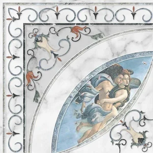 Декоративный элемент Europa Ceramica Calacatta Louvre Esquina Decor 45x45 глянцевый