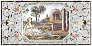 Декоративный элемент Europa Ceramica Calcatta Diana Decor 30x60 глянцевый