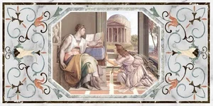 Декоративный элемент Europa Ceramica Calcatta Pantheon Decor 30x60 глянцевый