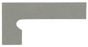 Canada Gres Gres Natura плинтус ступени левый Grey 013 8x39 матовый матовая