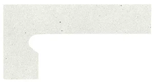 Canada Gres Gres Natura плинтус ступени левый White 012 8x39 матовый матовая