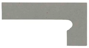 Canada Gres Gres Natura плинтус ступени пправый Grey 013 8x39 матовый матовая