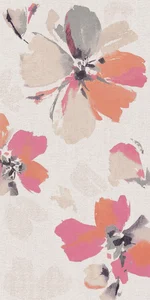 Декоративный элемент Ariana Canvas Dec. Flora Cotton 6121225 60x120 матовый