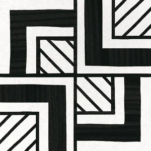 Декоративный элемент Equipe Caprice Metropolitan B&W Deco 20x20 матовый