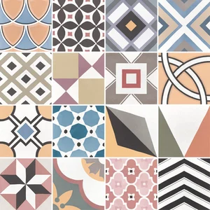 Декоративный элемент Equipe Caprice Patchwork Colours Deco 20x20 матовый
