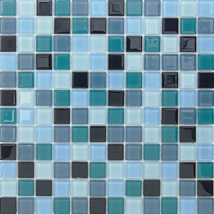 Мозаика Caramelle Mosaic Acquarelle Delphinium (Стекло) 29,8x29,8 глянцевая