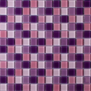 Мозаика Caramelle Mosaic Acquarelle Lavander (Стекло) 29,8x29,8 глянцевая