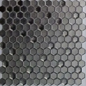 Мозаика Caramelle Mosaic Alchimia Aureo Grani Hexagon (Стекло) 30x30 глянцевая