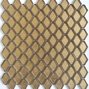 Мозаика Caramelle Mosaic Alchimia Diamanti d'oro (Стекло) 28,2x31 глянцевая