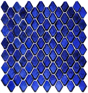 Мозаика Caramelle Mosaic Alchimia Diamanti di cobalto (Стекло) 28,2x31 глянцевая
