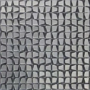 Мозаика Caramelle Mosaic Alchimia Titanio Trapezio (Стекло) 30,6x30,6 глянцевая