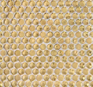 Мозаика Caramelle Mosaic Alchimia Tondi d'oro R21.5 (Стекло) 28,6x30,4 глянцевая