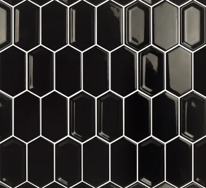 Мозаика Caramelle Mosaic Candylike Crayon Black 27,8x30,4 глянцевая