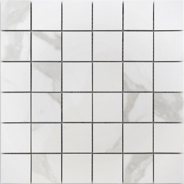 Мозаика Caramelle Mosaic Marble Porcelain Calacatta Pol 48x48 29,8x29,8 полированная