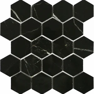Мозаика Caramelle Mosaic Marble Porcelain Oriente Pol 37x64 30,8x36,7 полированная