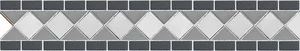 Мозаика Caramelle Mosaic Fascia Equinozio 48x48x6 12,4x39,3 матовая