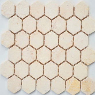 Pietrine Hexagonal Crema Marfil Mat