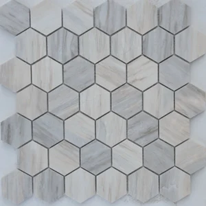 Мозаика Caramelle Mosaic Pietrine Hexagonal Nuvola Rosato Pol 29,2x29,8 матовая