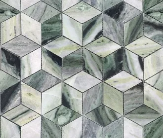 Pietrine Hexagonal Onice Verde Oliva Diamond