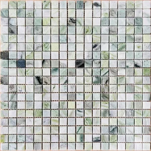 Мозаика Caramelle Mosaic Onice Verde Oliva Pol 15X15 7mm 30,5x30,5 полированная