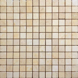Мозаика Caramelle Mosaic Pietrine Botticino Mat 23X23 4mm 29,8x29,8 матовая
