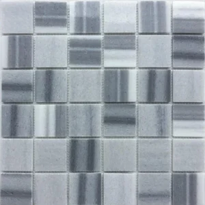 Мозаика Caramelle Mosaic Pietrine Cristallino Striato Pol 48x48 7mm 30,5x30,5 полированная