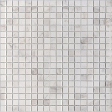 Мозаика Caramelle Mosaic Pietrine Dolomiti Bianco Pol 15x15 7mm 30,5x30,5 полированная