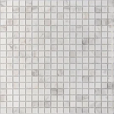 Мозаика Caramelle Mosaic Pietrine Dolomiti Bianco Pol 15x15 7mm 30,5x30,5 полированная