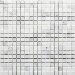 Мозаика Caramelle Mosaic Pietrine Dolomiti Blanco Pol 15X15 4mm 30,5x30,5 полированная