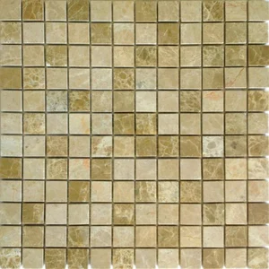 Мозаика Caramelle Mosaic Pietrine Emperador Light Mat 23X23 4mm 29,8x29,8 матовая