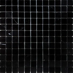 Мозаика Caramelle Mosaic Pietrine Nero Oriente Pol 23X23 7mm 29,8x29,8 полированная