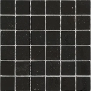 Мозаика Caramelle Mosaic Pietrine Nero Oriente Pol 48X48 7mm 30,5x30,5 полированная