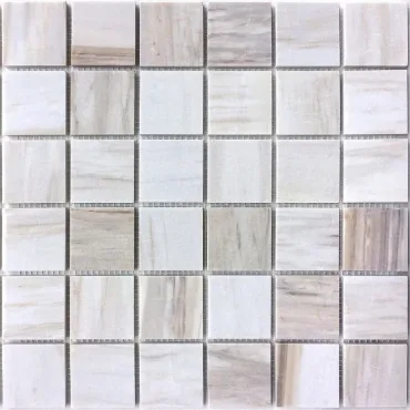 Мозаика Caramelle Mosaic Pietrine Nuvola Rosato Pol 48x48 7mm 30,5x30,5 полированная
