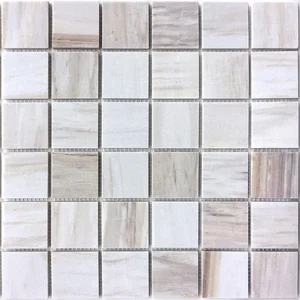 Мозаика Caramelle Mosaic Pietrine Nuvola Rosato Pol 48x48 7mm 30,5x30,5 полированная
