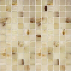 Мозаика Caramelle Mosaic Pietrine Onice Jade Bianco Pol 23X23 7mm 29,8x29,8 полированная